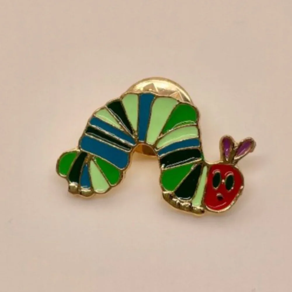 ⭐️✨ FREE Hungry Caterpillar Animal Bug Boho Kid Peasant Hipster Hippie Rain Pin